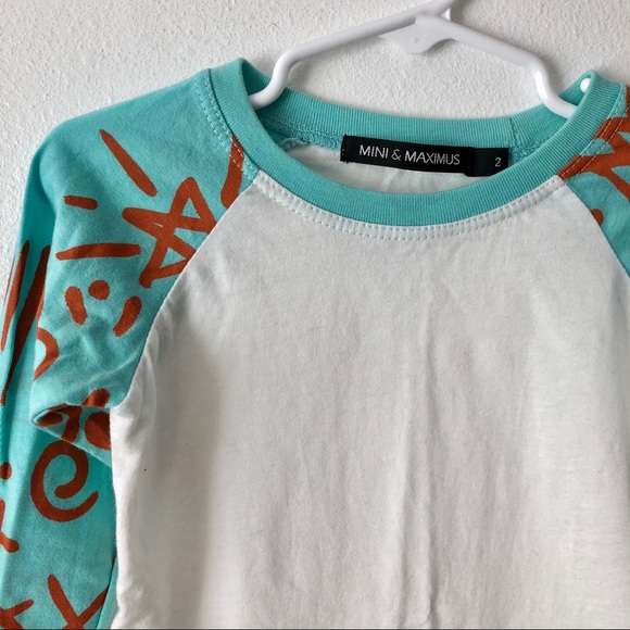 Mini & Maximus Raglan Long Sleeve Baseball Tee - Picture 2 of 4